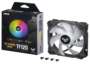 Asus Ventilator ASUS TUF Gaming TF120 ARGB/120mm ventilator/crna
